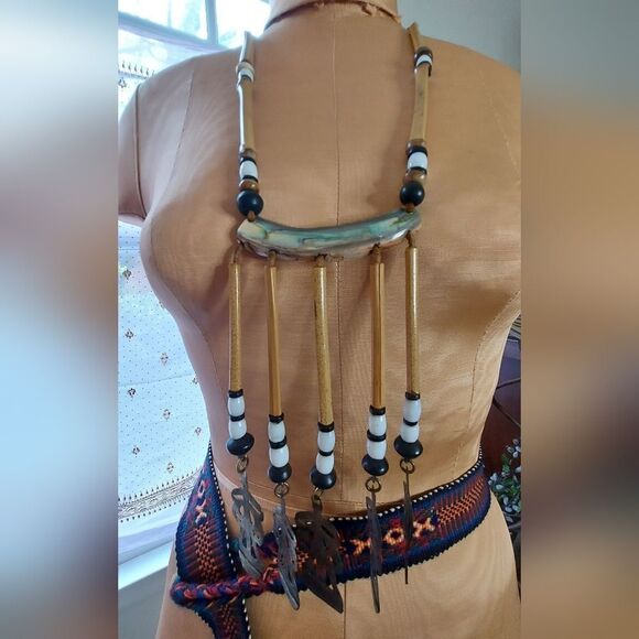 Beautiful Artisan OOAKIND Vintage Statement Necklace Estate Jewelry - Picture 3 of 13